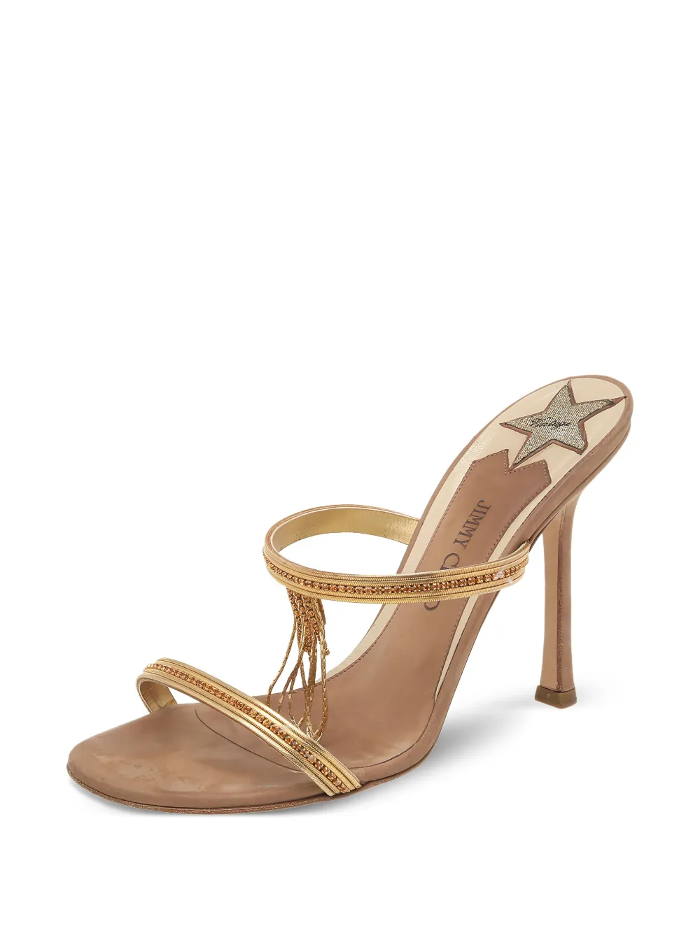Jimmy Choo Pre-Owned 110mm fringe-detailed sandals | Image 2