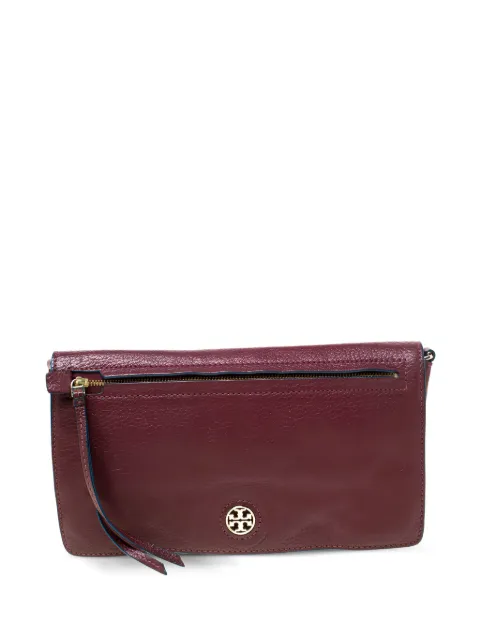 Tory Burch pre-owned leather zip pocket cross body bag