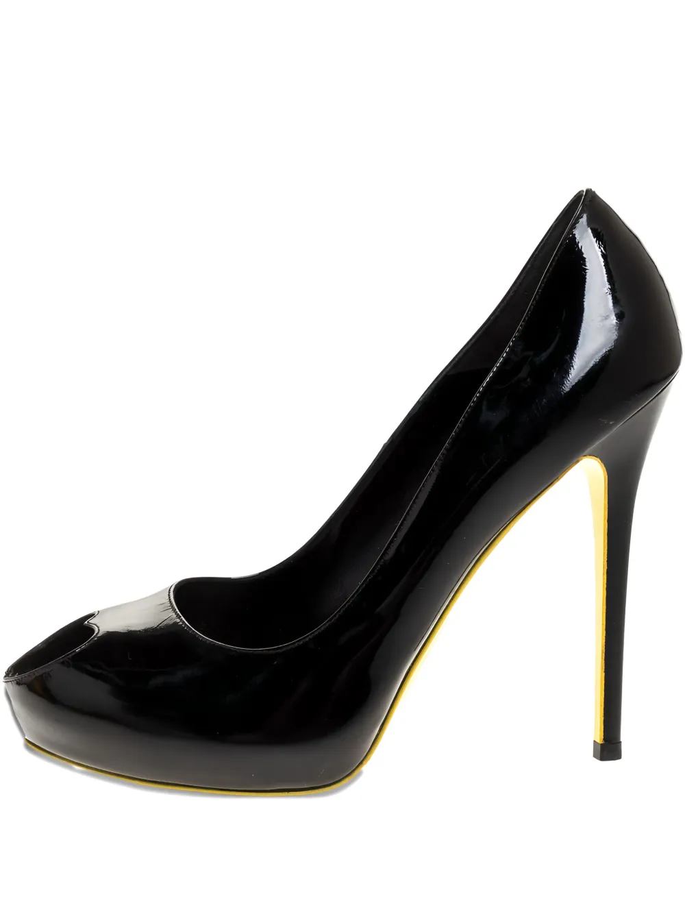 125mm patent-leather pumps