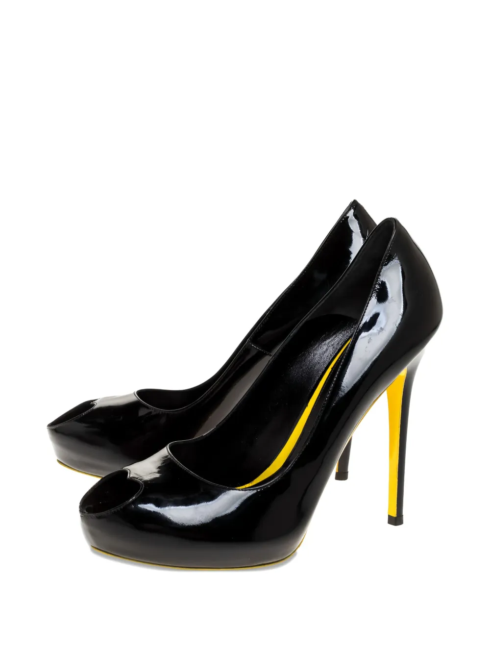 Alexander McQueen Pre-Owned 125 mm lakleren pumps - Zwart