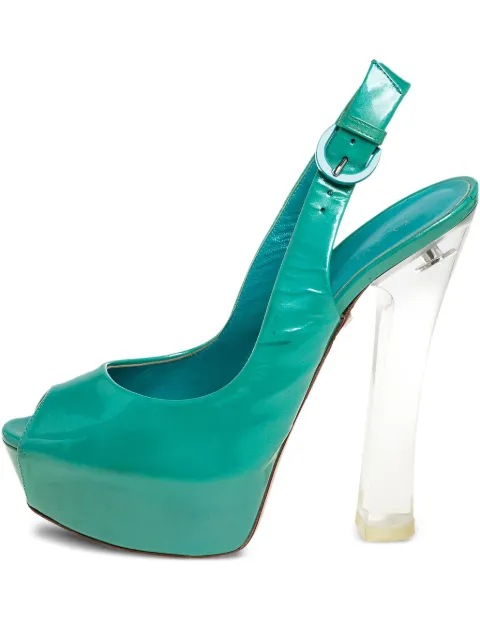 Casadei Vintage platform slingback sandals
