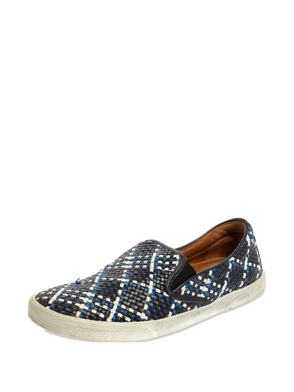 Jimmy Choo Pre-Owned woven leather slip-on sneakers | Slip-Ons | Image 2