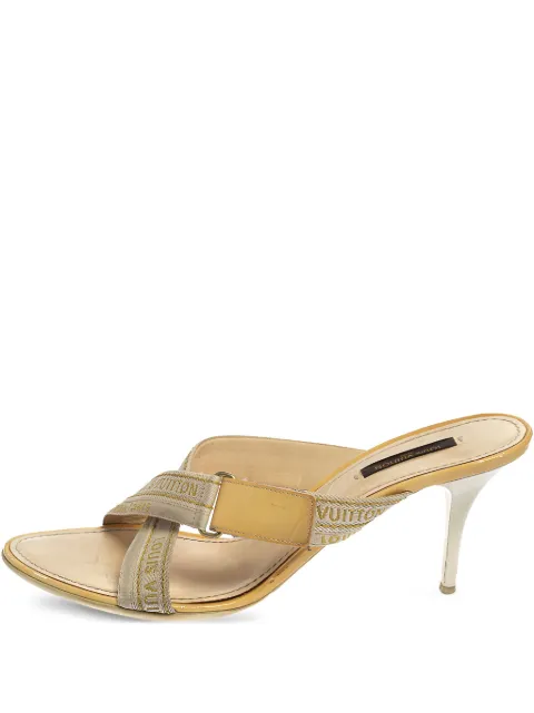 Louis Vuitton Pre-Owned 80mm logo-strap sandals