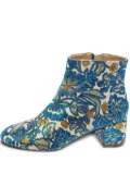 Tory Burch pre-owned 50mm brocade-effect boots - Blue