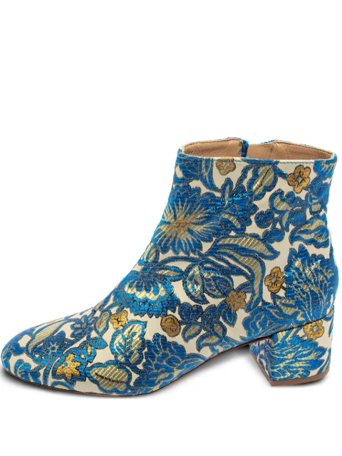Tory Burch pre-owned 50mm brocade-effect boots 