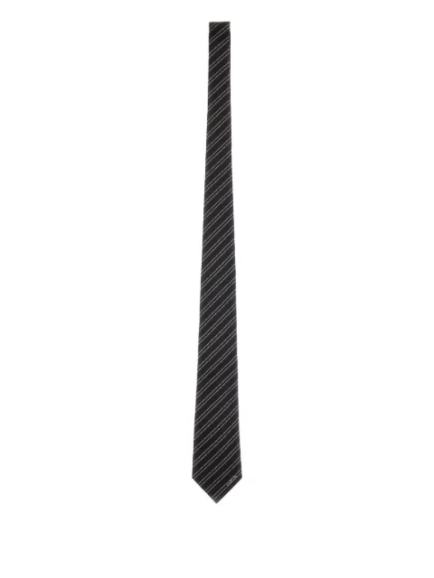 Lanvin striped silk tie
