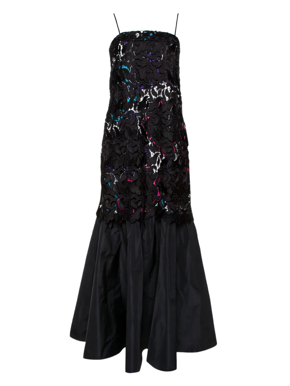 Emporio Armani Pre-Owned Abito con strato in pizzo - Nero