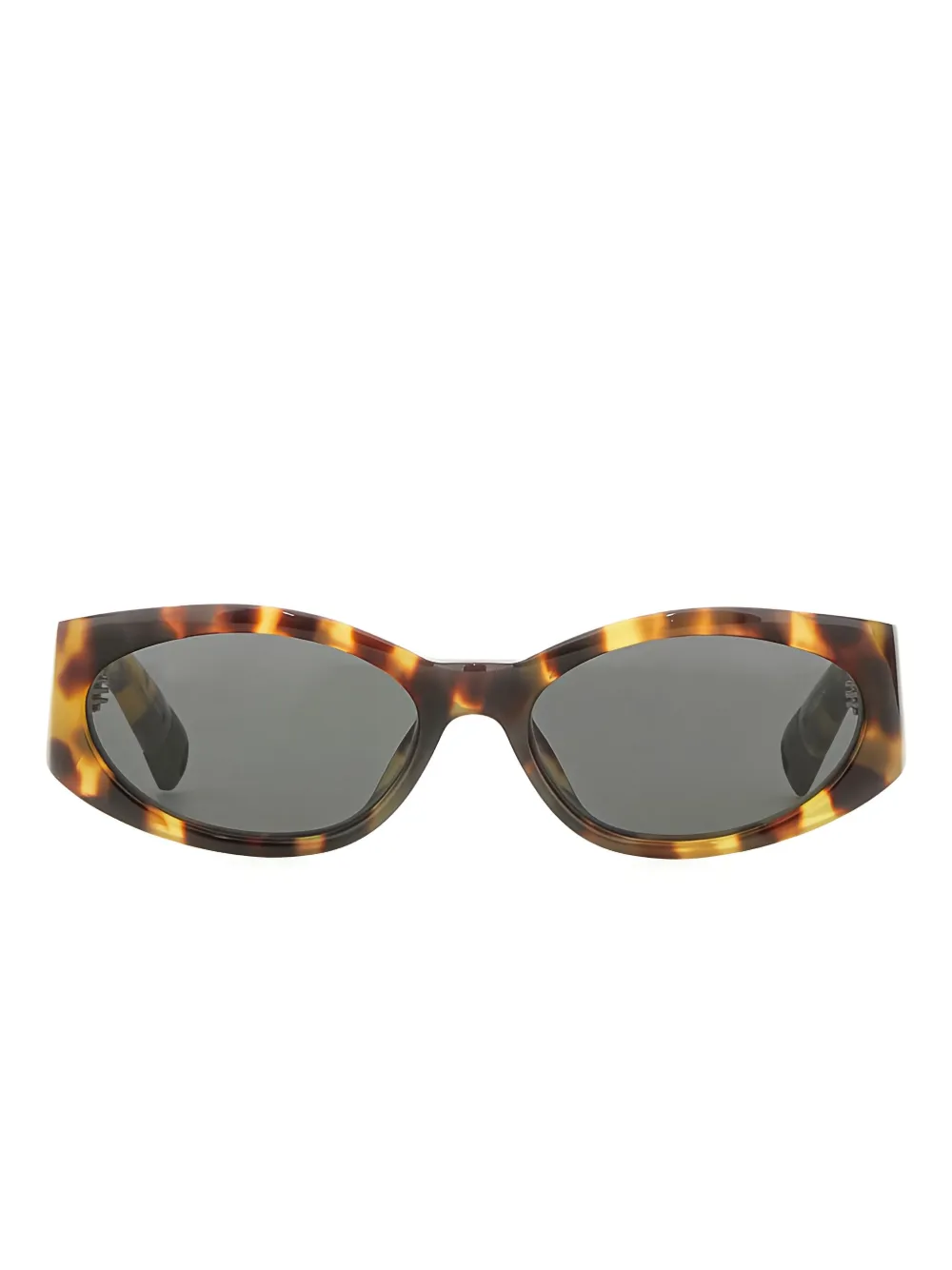 Linda Farrow x Jacquemus Ovalo sunglasses - Marrone