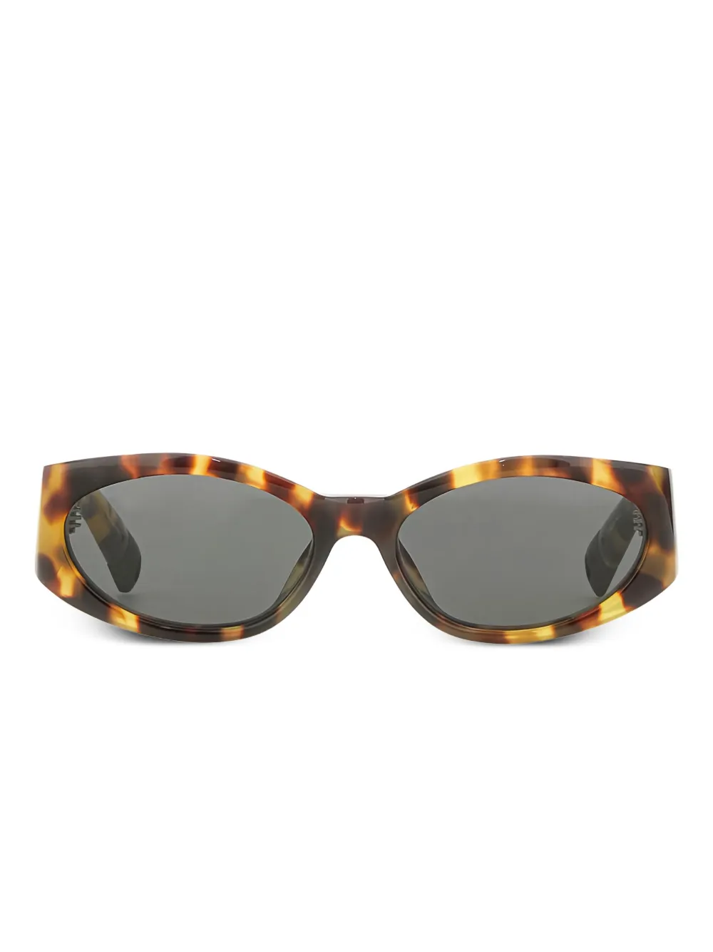 Linda Farrow x Jacquemus Ovalo sunglasses - Marrone