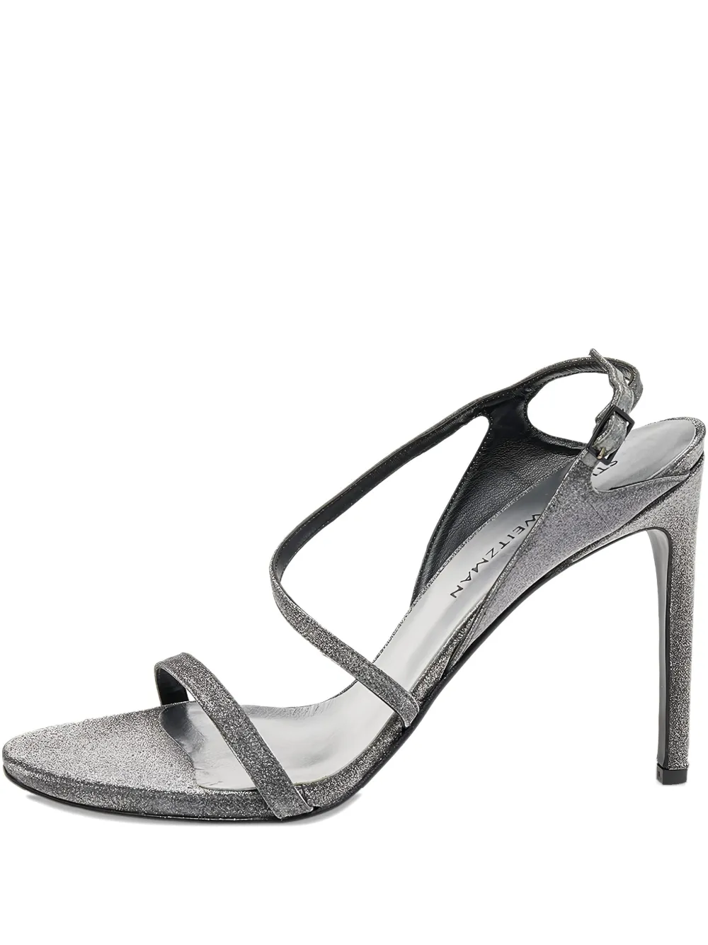 Stuart Weitzman Pre-owned 115mm Glitter Straps Sandals | Grey | Image 1