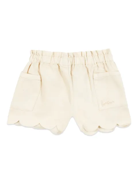 Bonton scalloped pockets shorts