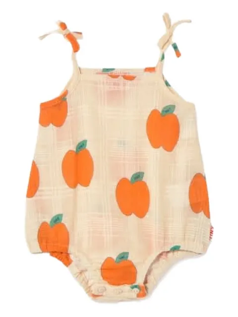 Tiny Cottons apple-print babygrow