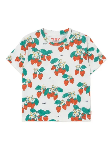 Tiny Cottons strawberry-print T-shirt