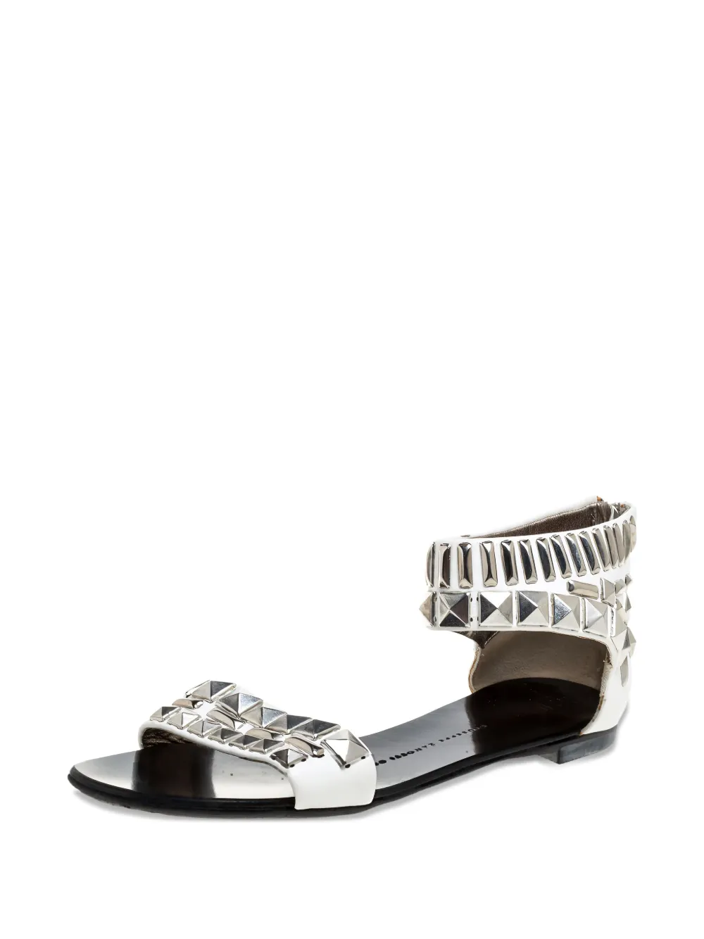 Giuseppe Zanotti Vintage Pre-owned sandalen met studs - Wit