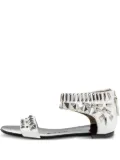 Giuseppe Zanotti Vintage Pre-owned studded flat sandals - White