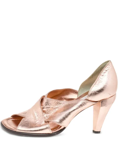 Marc Jacobs Vintage metallic cross-strap sandals