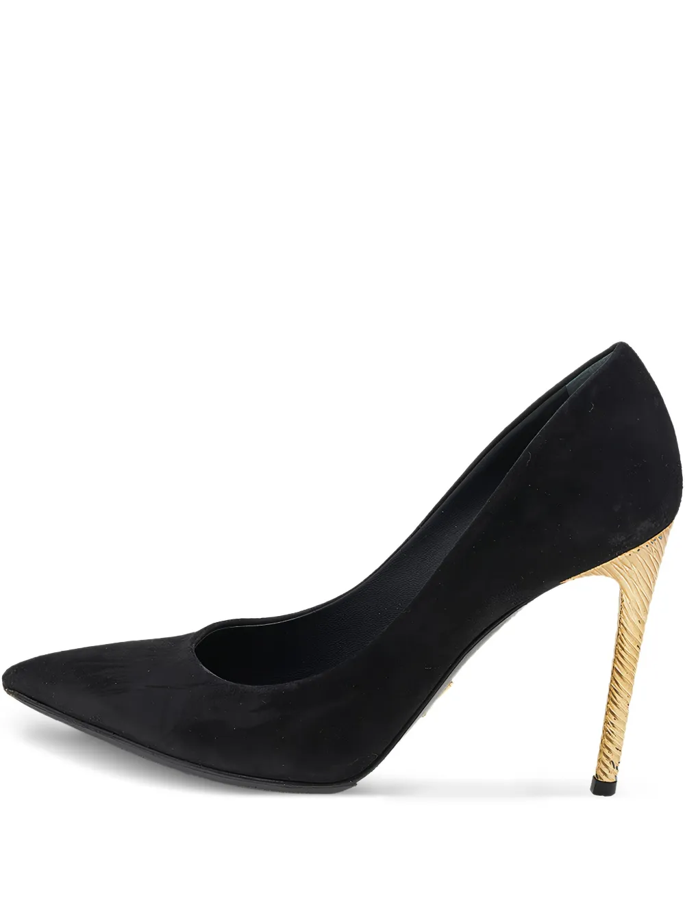 Louis Vuitton Pre-Owned Spitze Pumps aus Wildleder 90mm - Schwarz