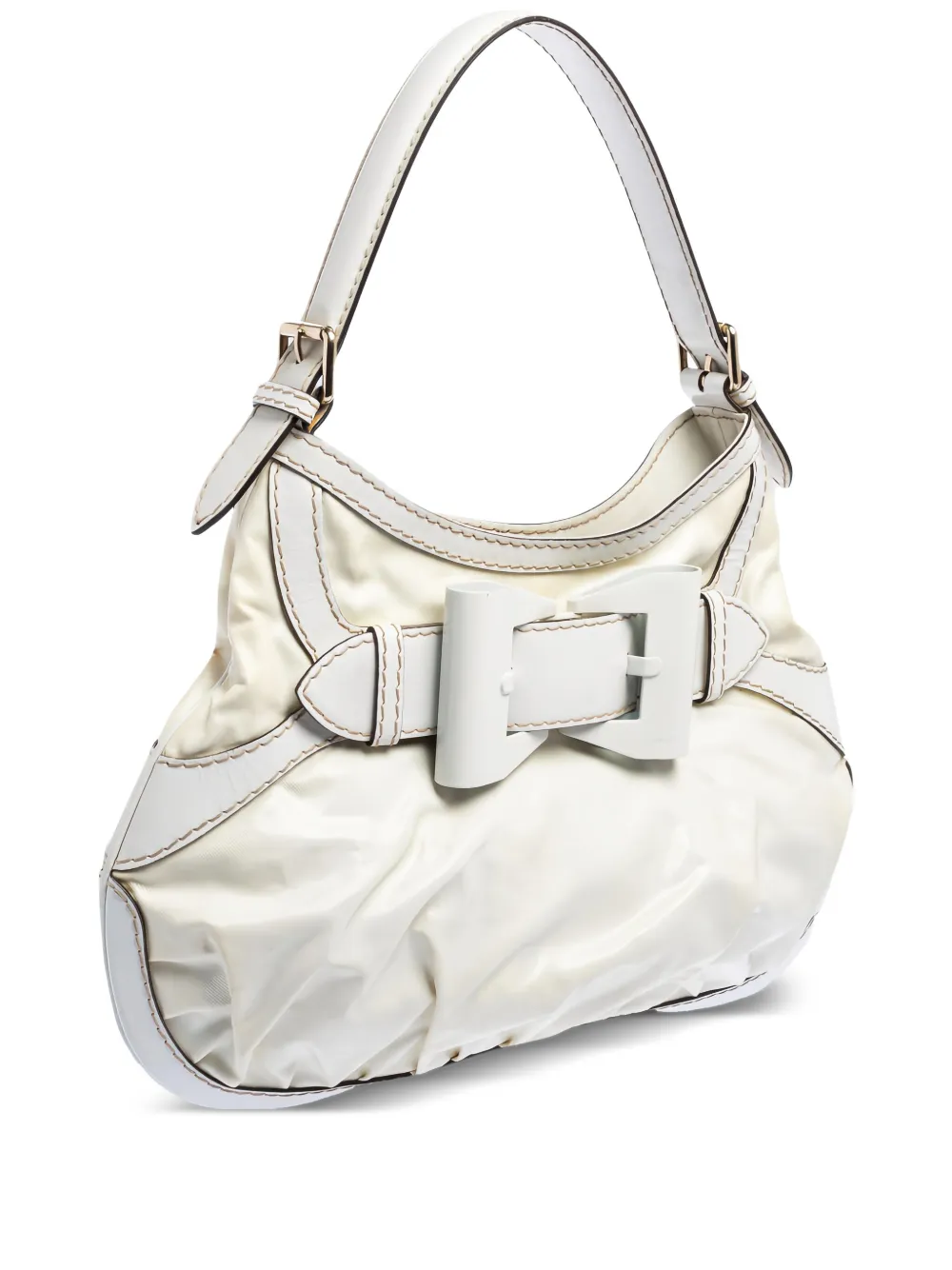 buckle-detail shoulder bag