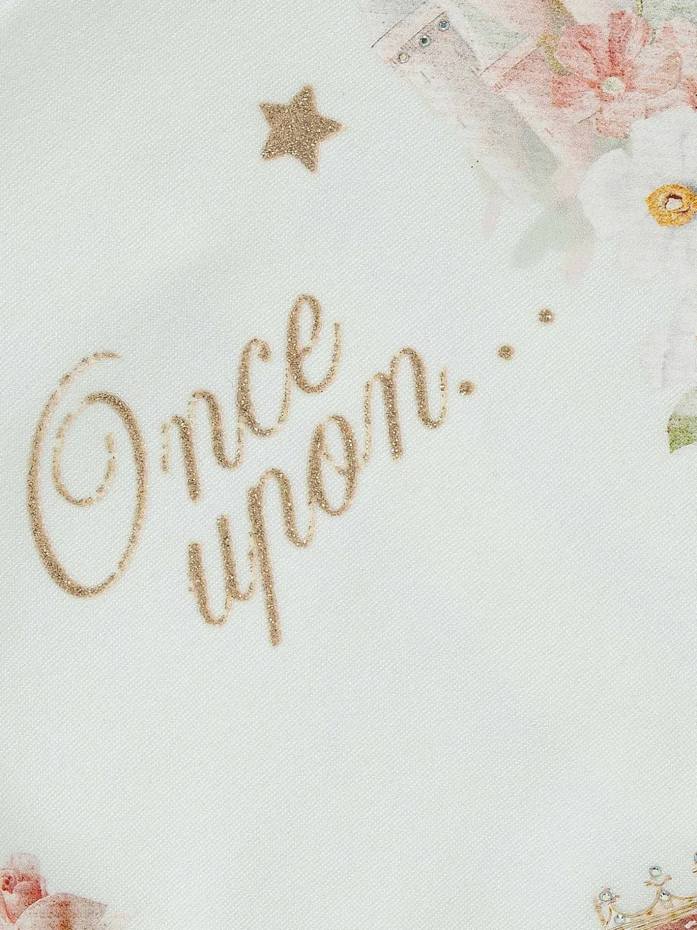 Lapin House Jurk met geplooid vlak en bloemenprint Wit