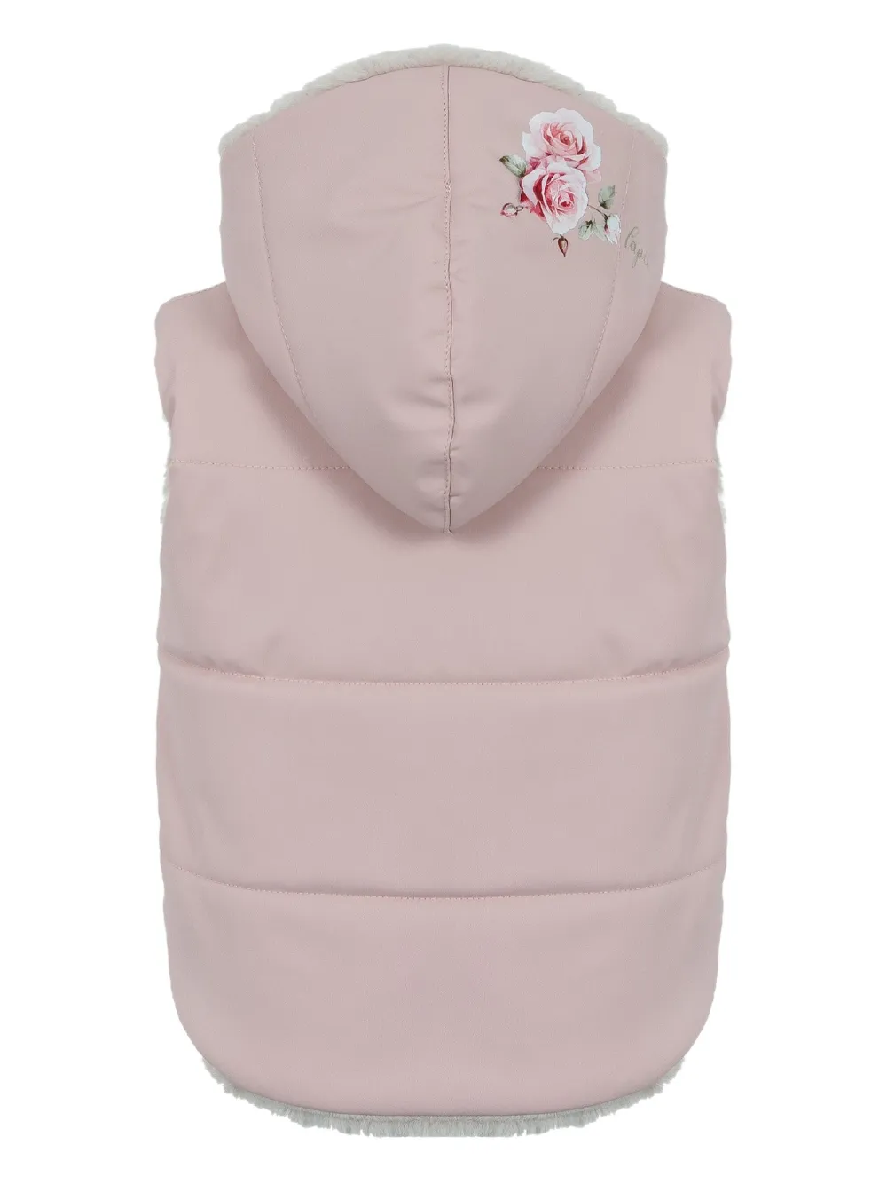 Lapin House hooded quilted gilet | Girls Waistcoats & Gilets | Image 2