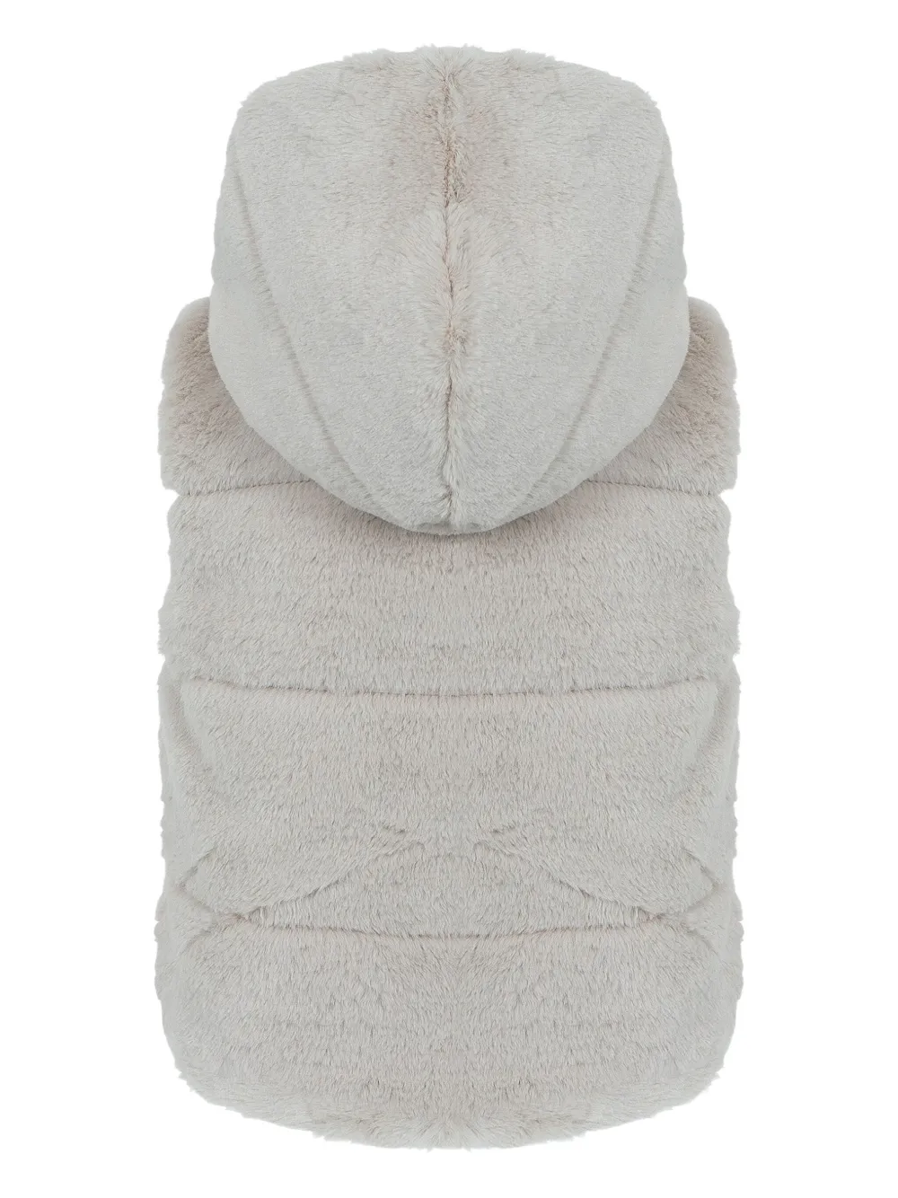 Lapin House Hooded Quilted Gilet In Brown