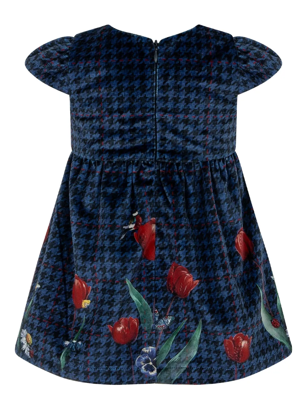 Lapin House houndstooth-print bow dress | Girls Casual Dresses | Image 2