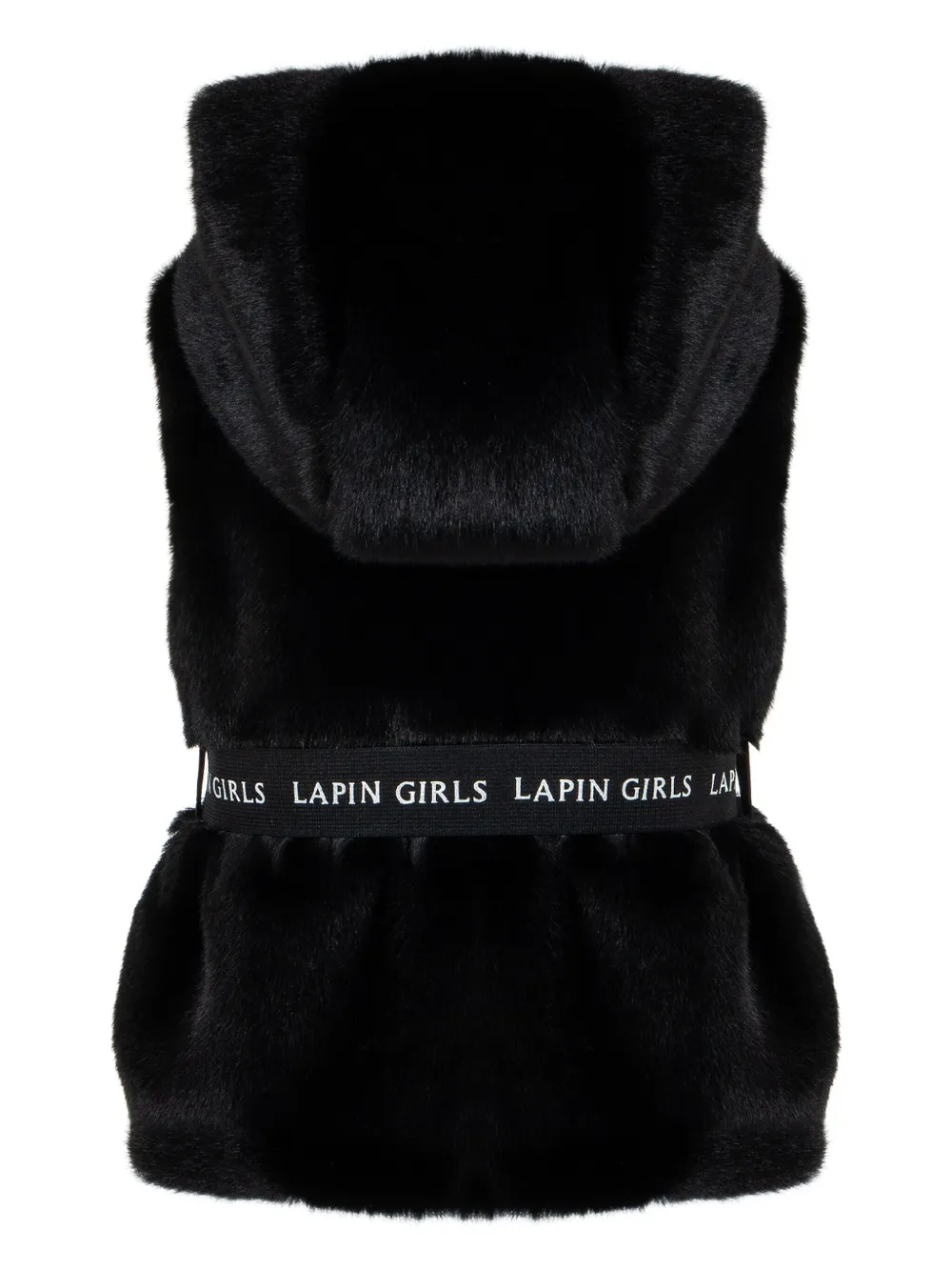 Lapin House hooded belted gilet | Girls Waistcoats & Gilets | Image 2