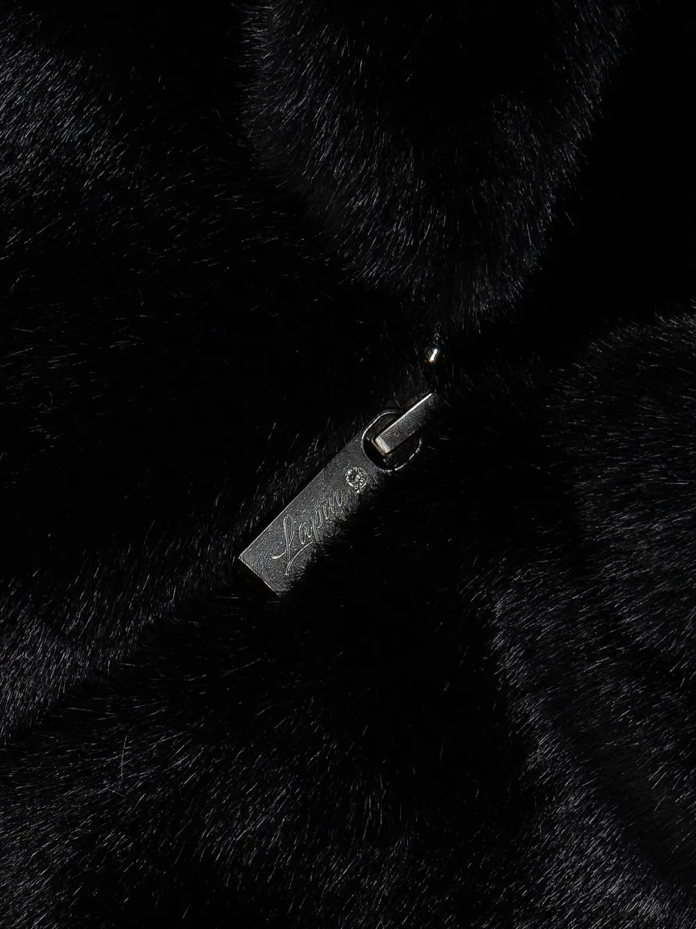 Lapin House Gilet met capuchon en ceintuur Zwart