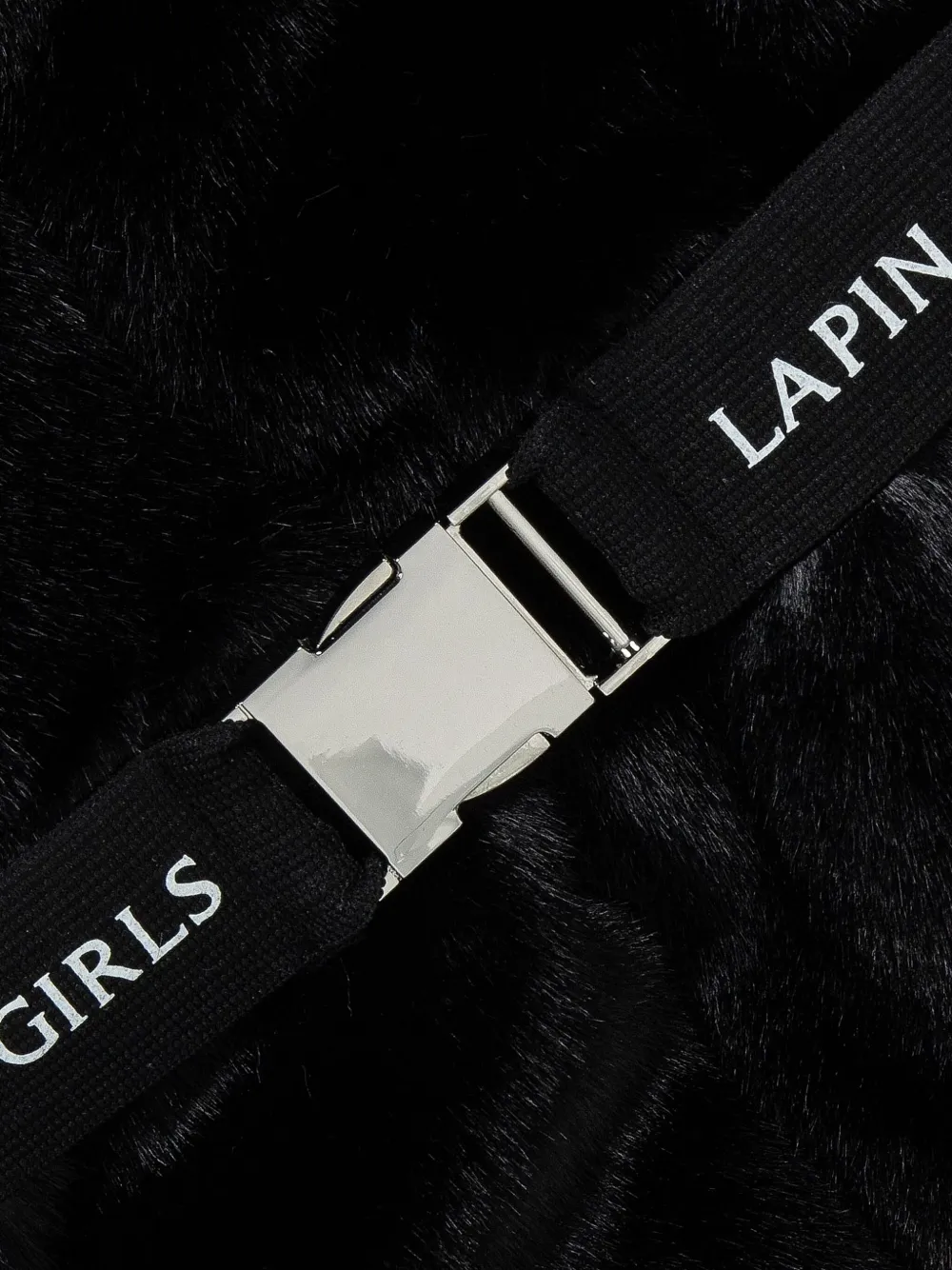 Lapin House Gilet met capuchon en ceintuur Zwart