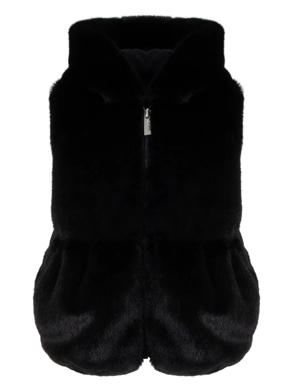Lapin House Gilet met capuchon en ceintuur Zwart