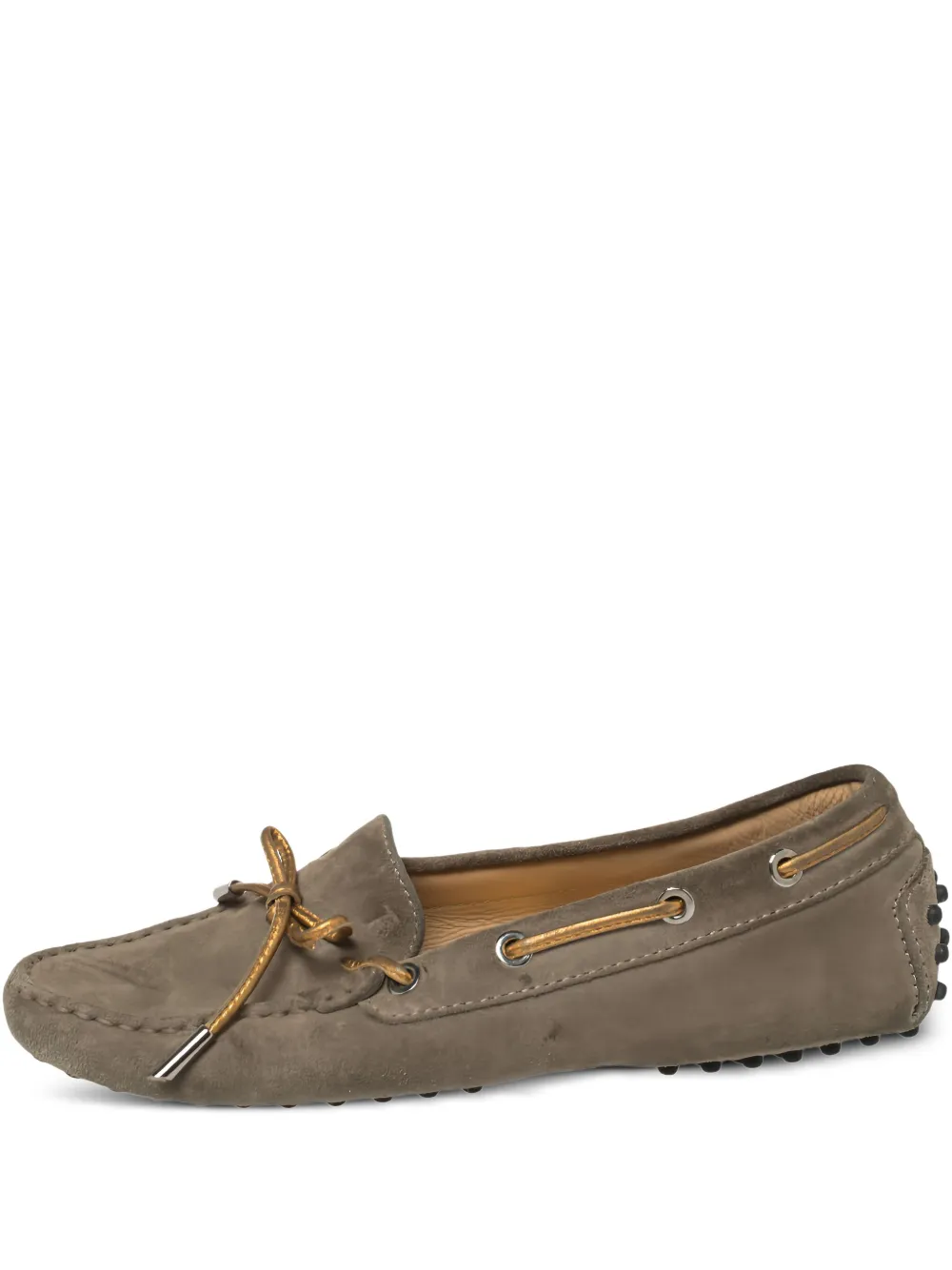 Tod's Vintage プレオウンド スエード デッキシューズ - ニュートラル Tod's Vintage プレオウンド スエード デッキシューズ - ニュートラル