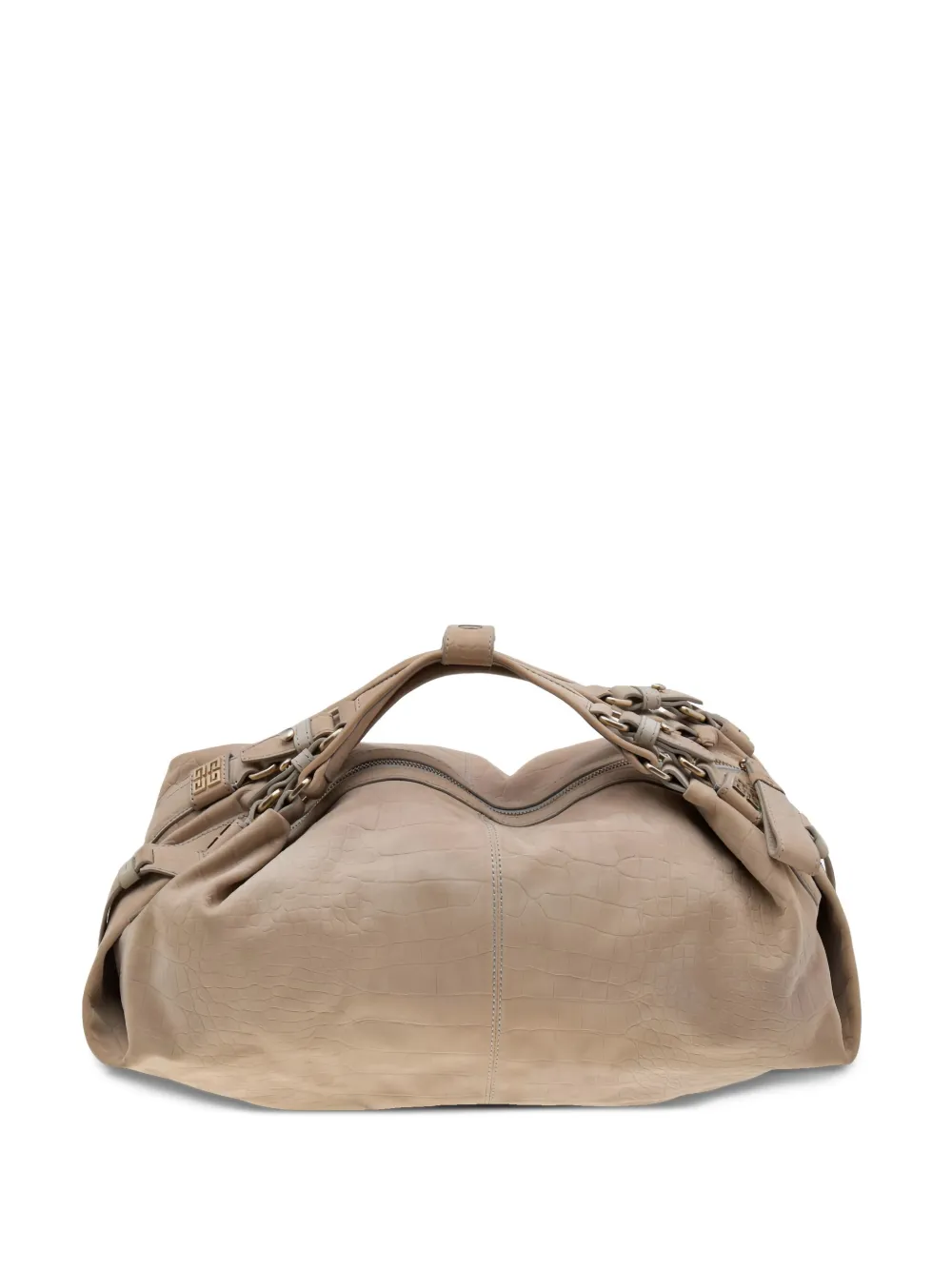 Givenchy Pre-Owned クロコエンボス ショルダーバッグ - ニュートラル Givenchy Pre-Owned クロコエンボス ショルダーバッグ - ニュートラル