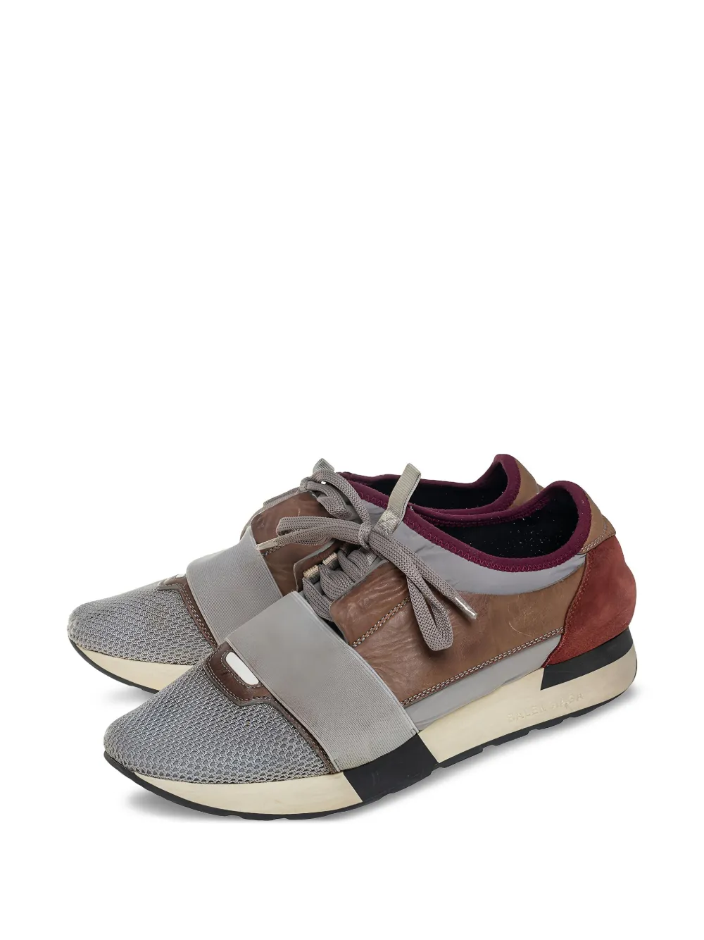 Balenciaga Pre-Owned Athletic sneakers van gemixt materiaal - Grijs