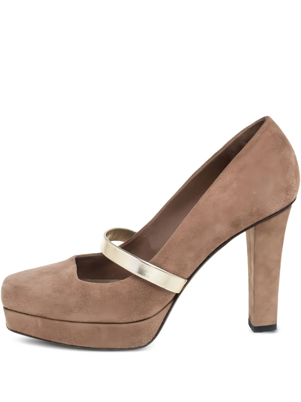 Gucci Pre-Owned 115mm suede pumps | Neutrals | Image 1