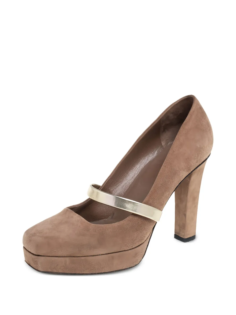 Gucci Pre-Owned 115 mm suède pumps - Beige