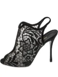 Nicholas Kirkwood pre-owned 130MM Lace Suede Shoes - Black