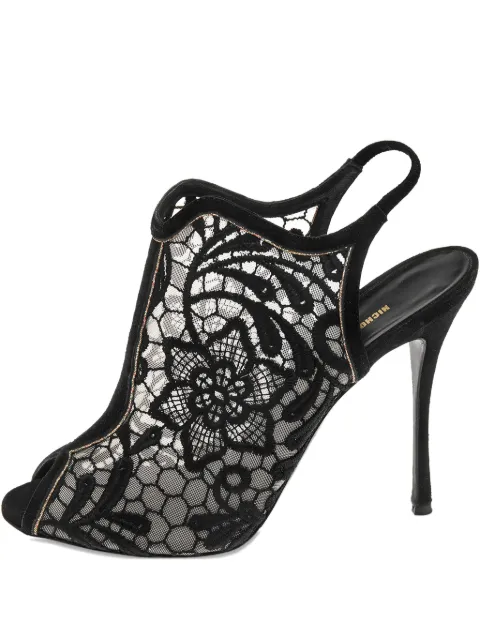 Nicholas Kirkwood pre-owned 130MM Lace Suede Shoes