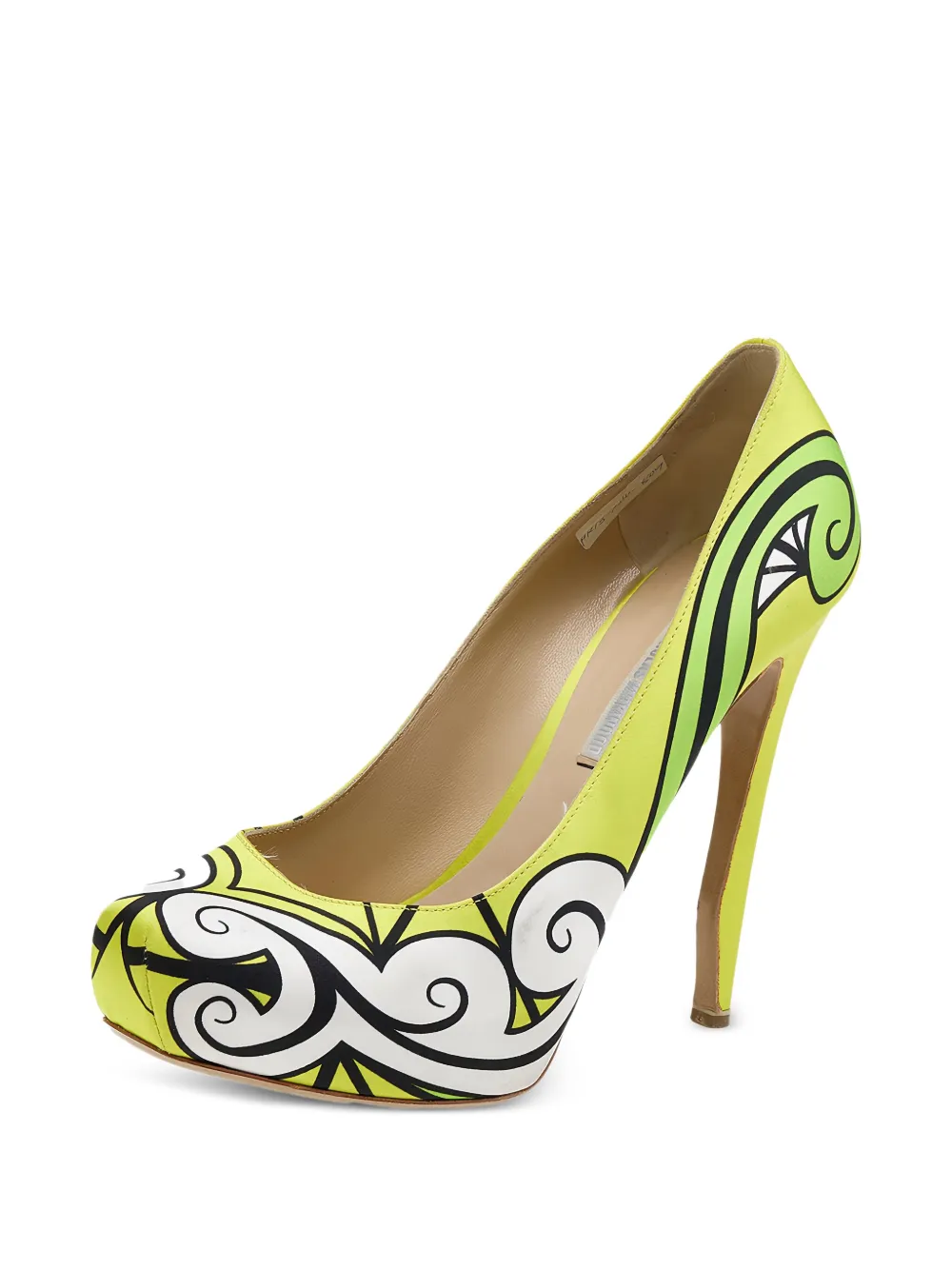 Nicholas Kirkwood pre-owned 125mm printed platform pumps | Image 2