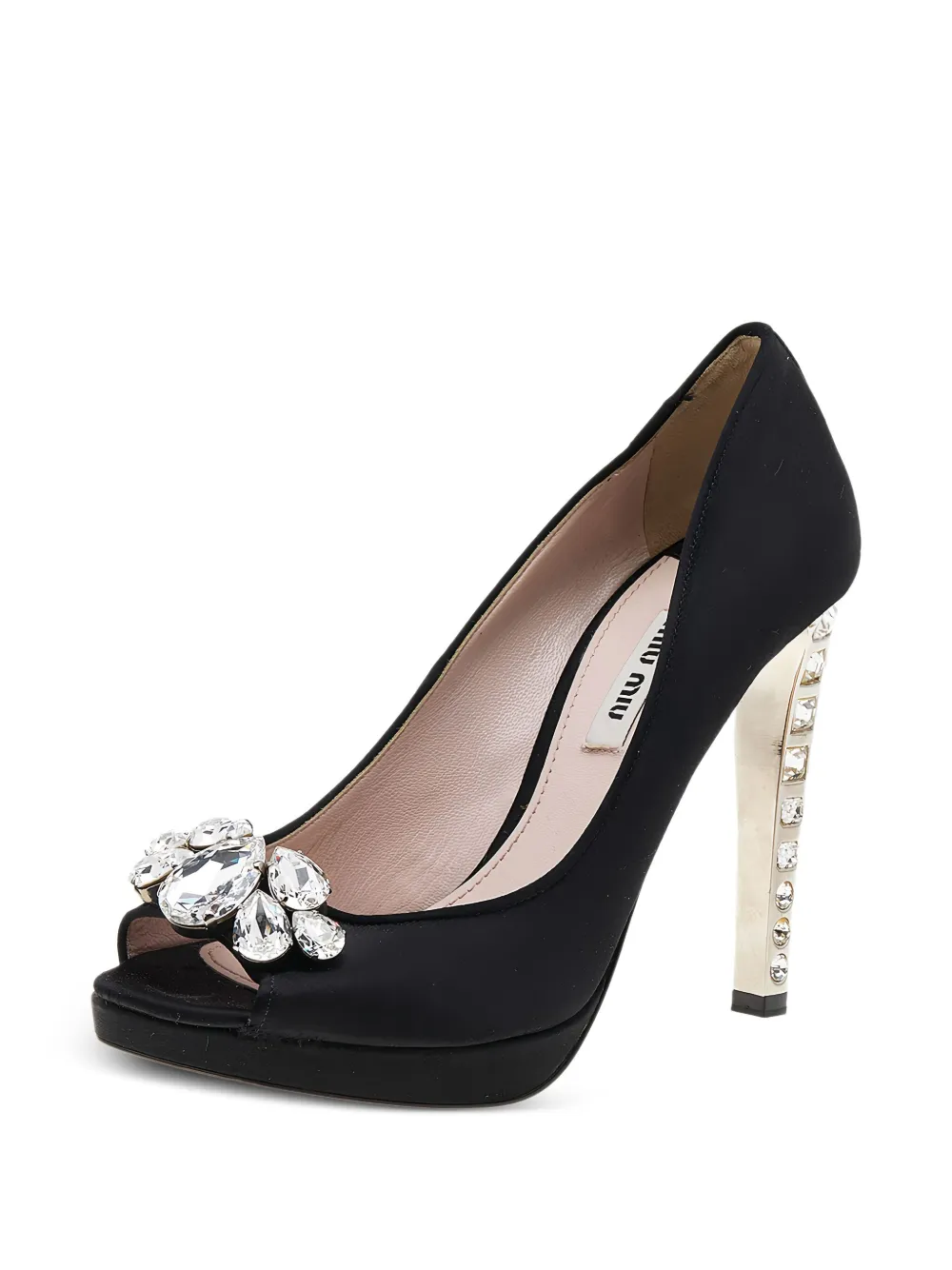 Miu Miu Pre-Owned 110mm crystal embellished pumps | Image 2