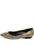 Giuseppe Zanotti Vintage pre-owned pointed toe lace ballet flats - Yellow