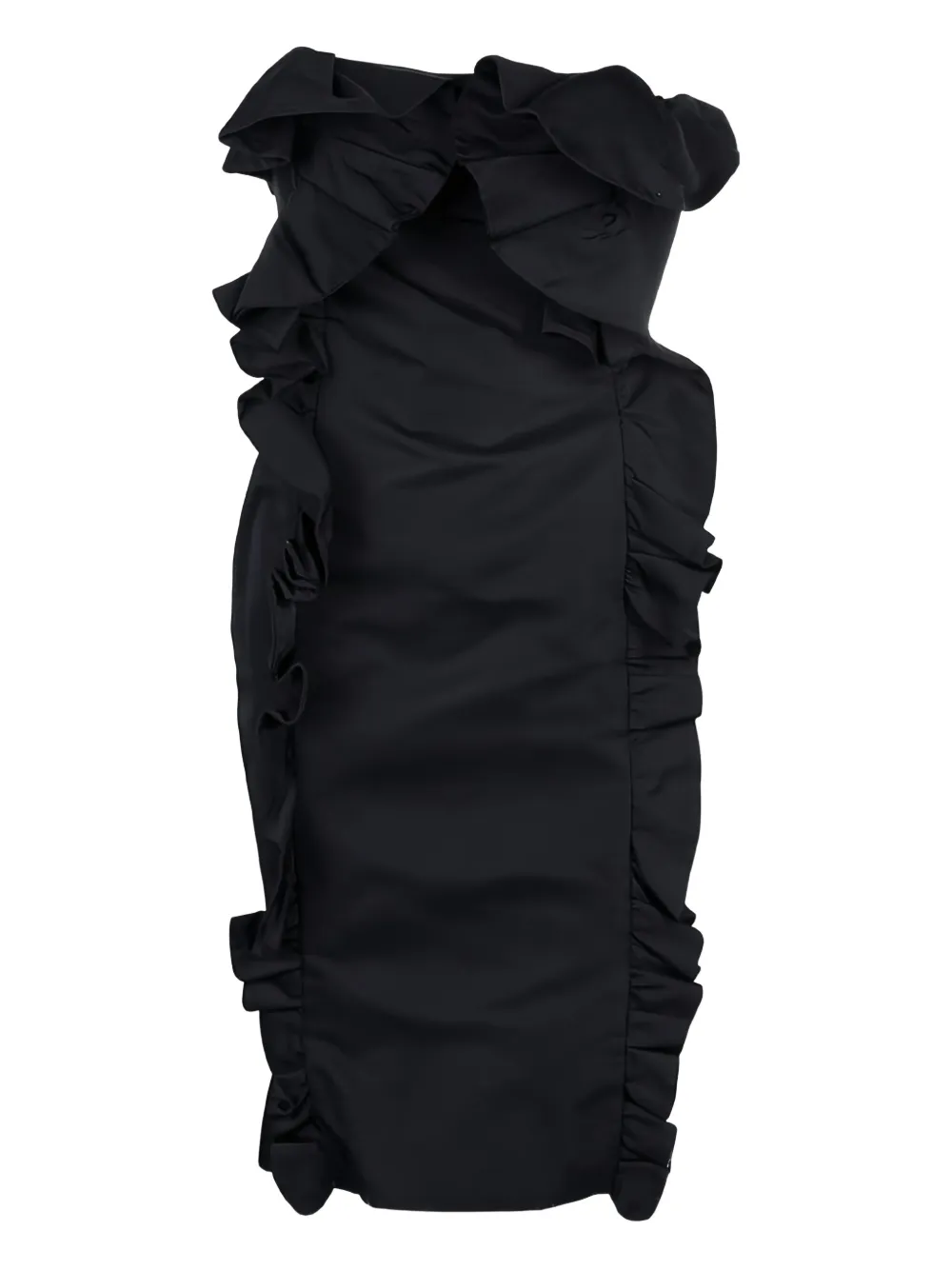 Giambattista Valli Vintage cotton-blend ruffled dress | Black | Image 1