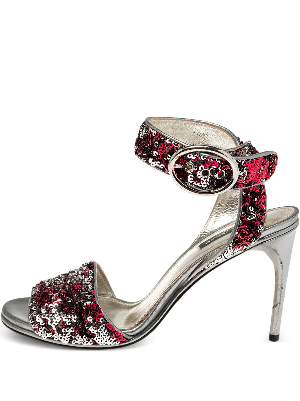 Dolce & Gabbana Pre-Owned metallic heeled sandals | Silver | Image 1