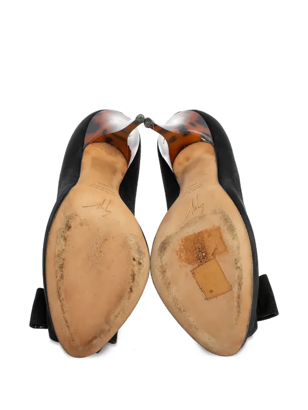 Giuseppe Zanotti Vintage Satin Pumps | Black | FARFETCH CA