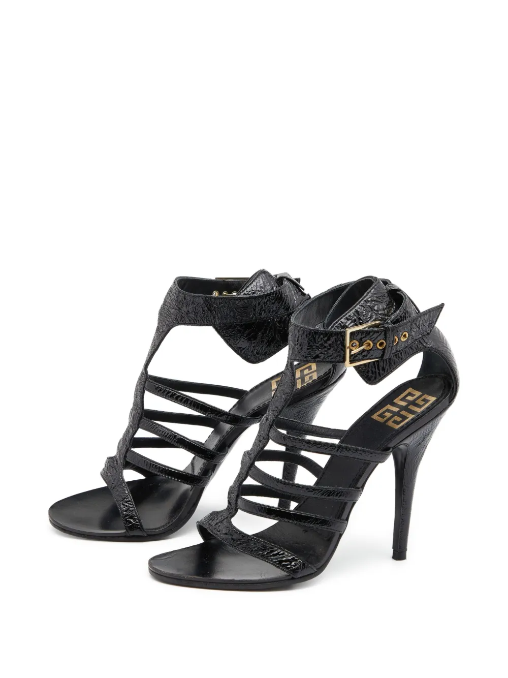 Givenchy Pre-Owned 115mm patent-finish sandals | Image 2