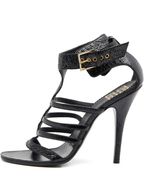 Givenchy Pre-Owned 115mm patent-finish sandals 