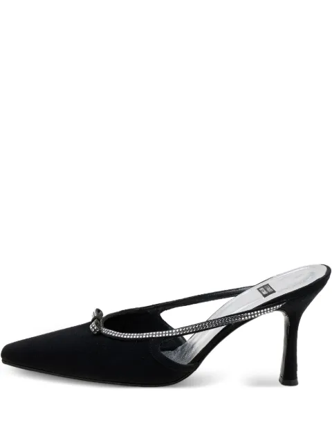 Stuart Weitzman pre-owned 90mm rhinestone-embellished mules 