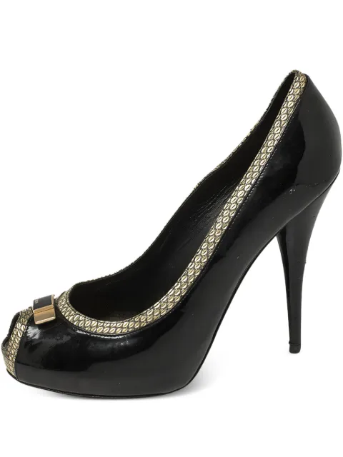 Fendi Pre-Owned 130mm leather heeled pumps