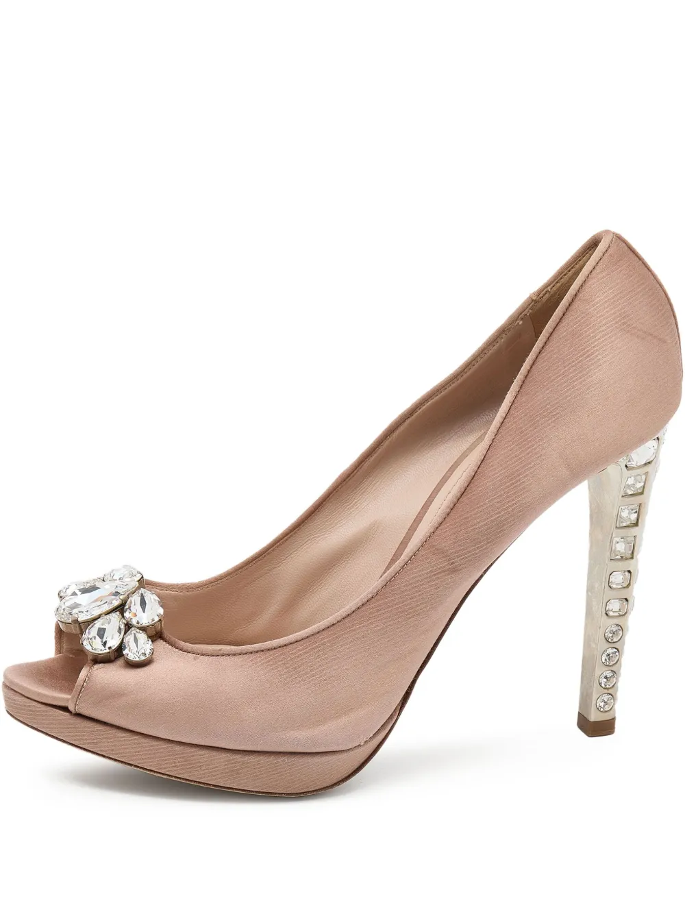 Miu Miu Pre-Owned escarpins à bout ouvert 120 mm | tons neutres | Image 1