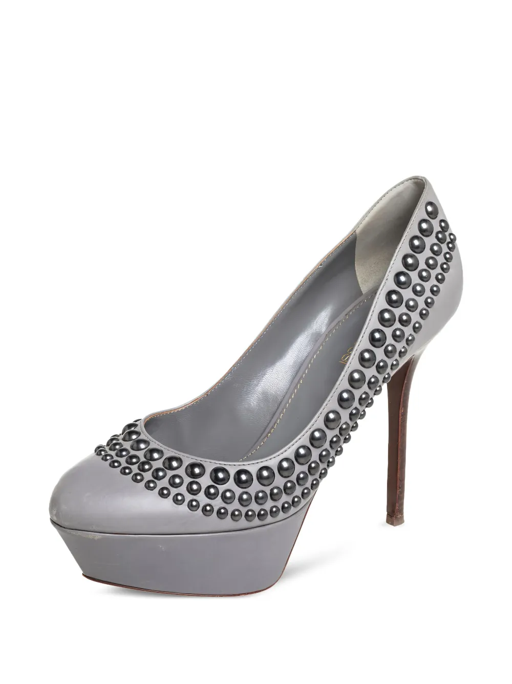 Sergio Rossi Vintage 120mm leather heeled pumps | Image 2