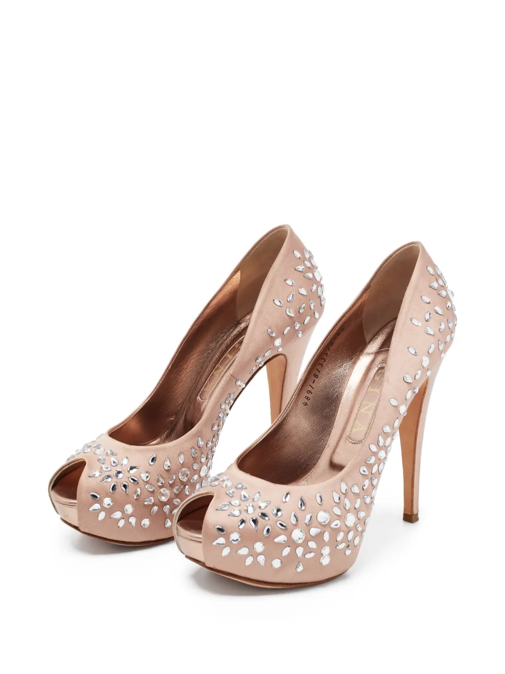 Gina 130mm crystal-embellished sandals | Image 2